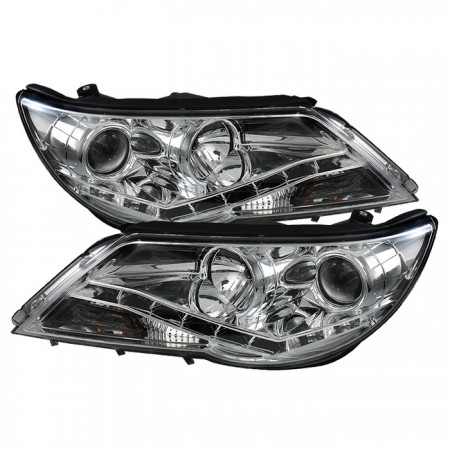 Ксеноновые фары Spyder Auto для Volkswagen Tiguan 09-11, DRL - Chrome 